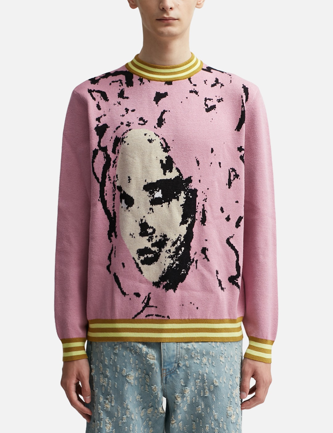 Sacai - Sacai x Eric Haze ジャガード ニット プルオーバー | HBX  