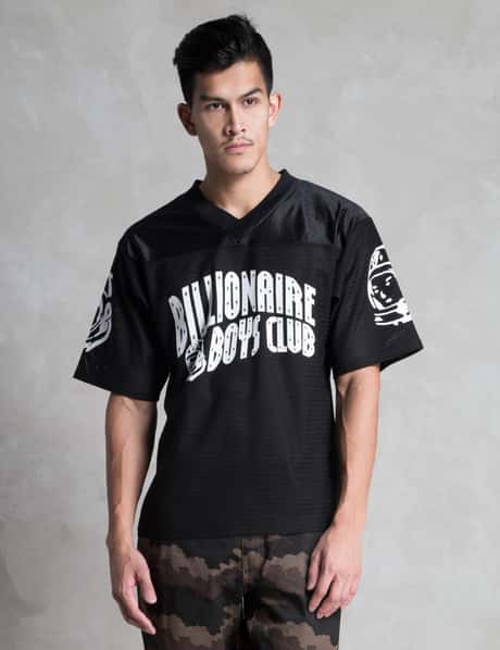Billionaire Boys Club Black Curve Logo Football Jersey HBX