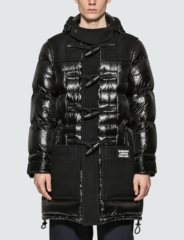 Technical Wool Detail Puffer Coat Placeholder Image