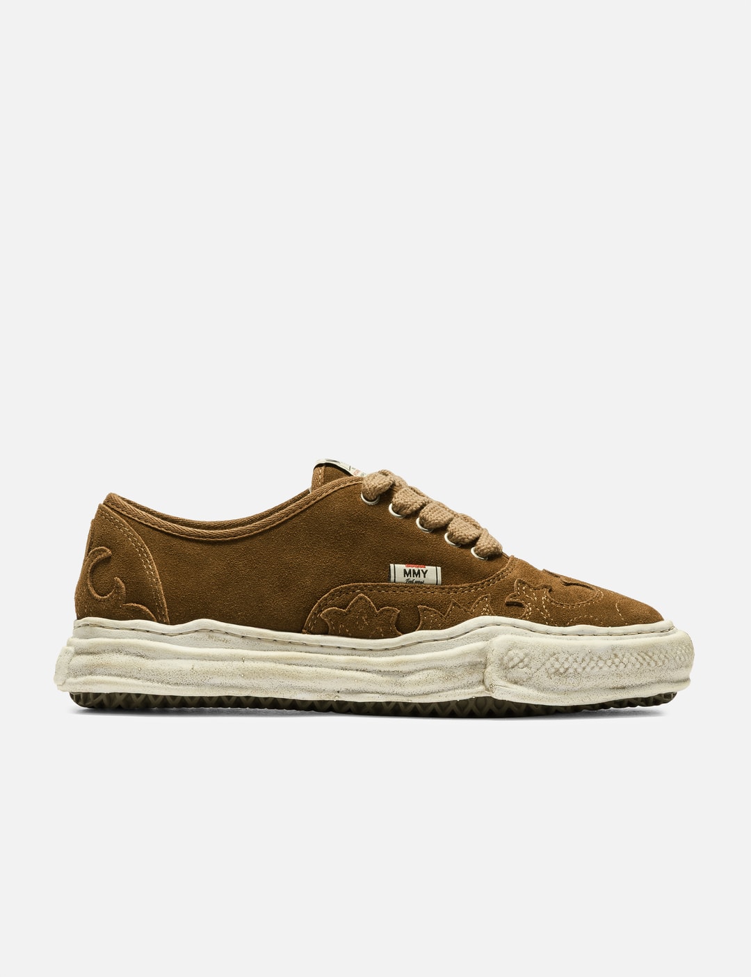 "BAKER" Original Sole Western Detail Suede Low-top Sneaker "BAKER" Original Sole Western Detail Suede Low-top Sneaker