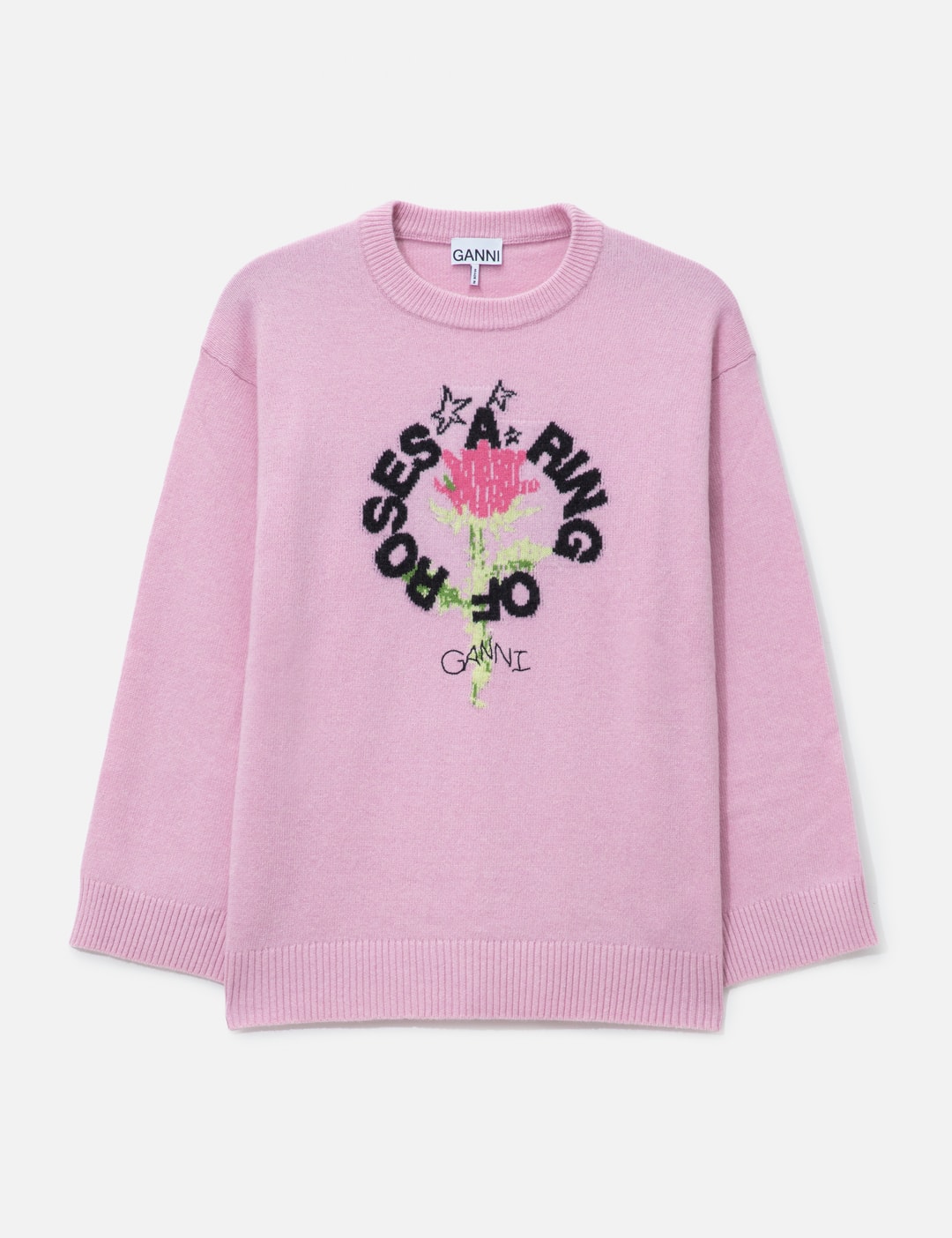 Graphic Wool Oversized Crewneck