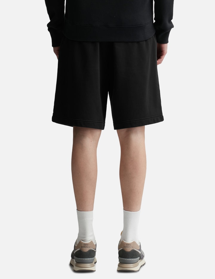Shop Maison Kitsuné Bold Fox Head Patch Oversize Job Shorts In Black