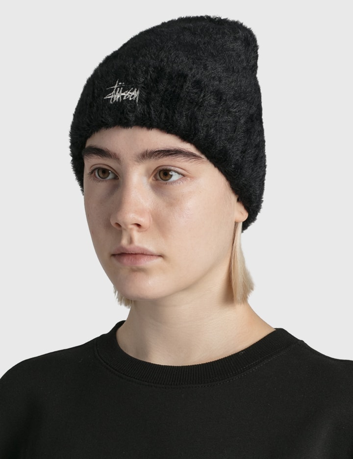 Stussy Shaggy Cuff Beanie In Black