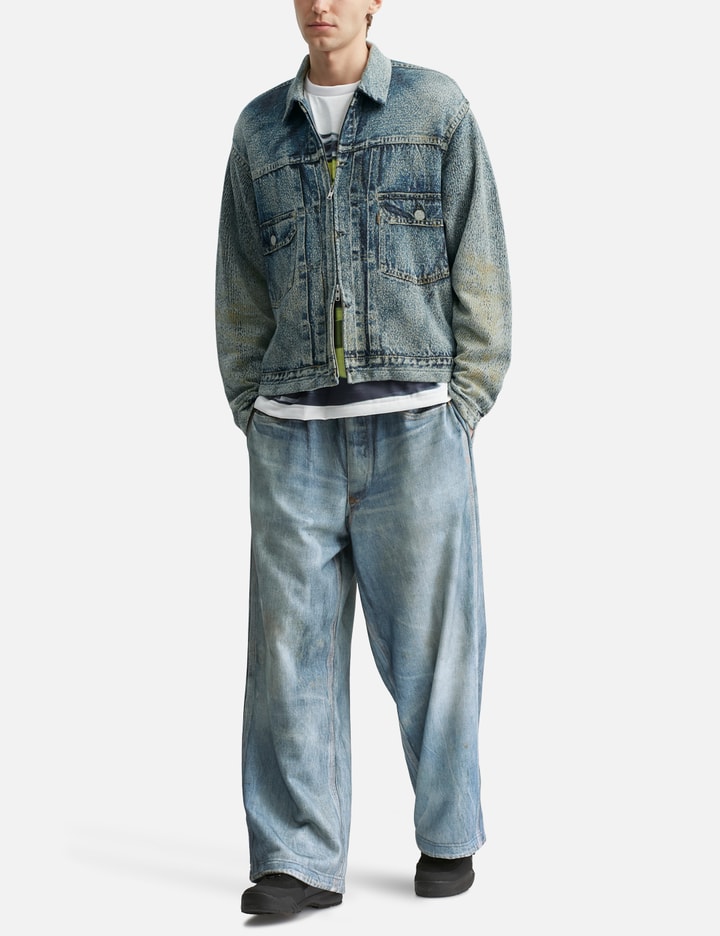 Trompe L'Oeil Denim Sweatpants Placeholder Image