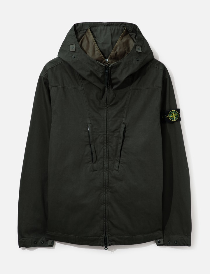 Stone Island Raso Gommato Hooded Jacket