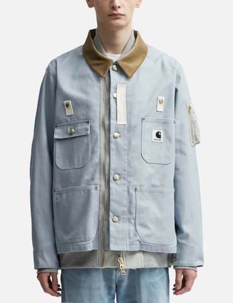 Sacai - Sacai X Carhartt WIP キャンバス × MA-1 ジャケット ミシガン  