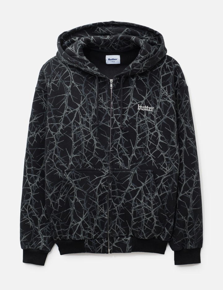 Butter Goods Thorn Camo Waffle Zip-Thru Hood