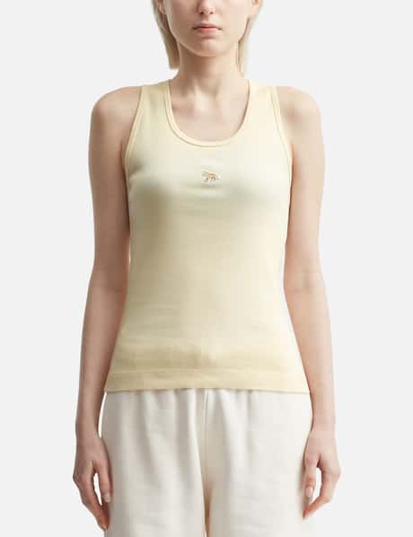 Maison Kitsuné BABY FOX PATCH RIBBED TANK TOP