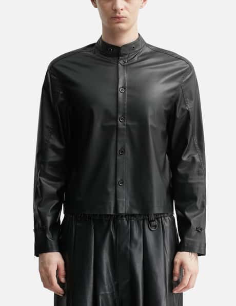 Acceptance Faux Leather Shirt view 10