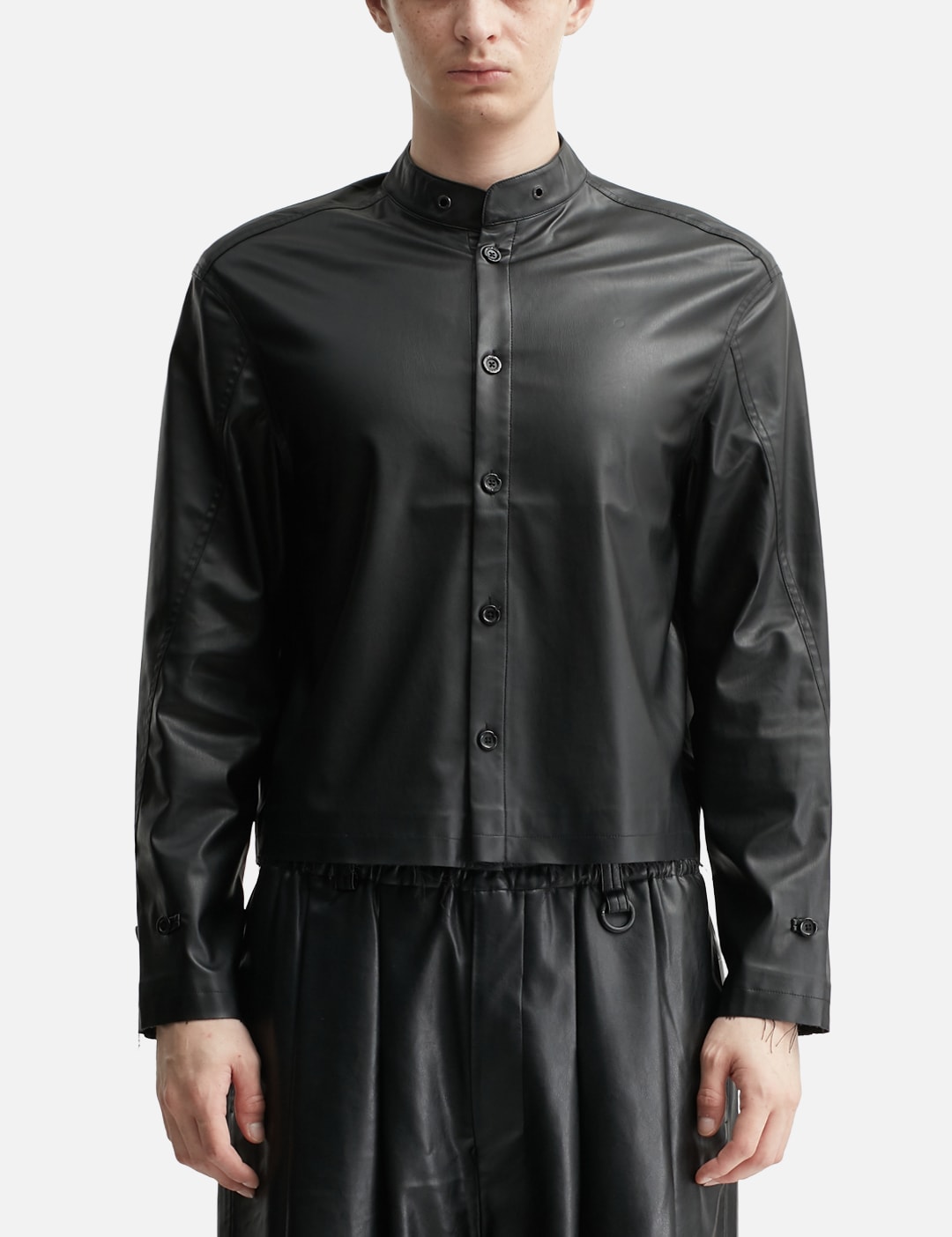Acceptance Faux Leather Shirt view 11