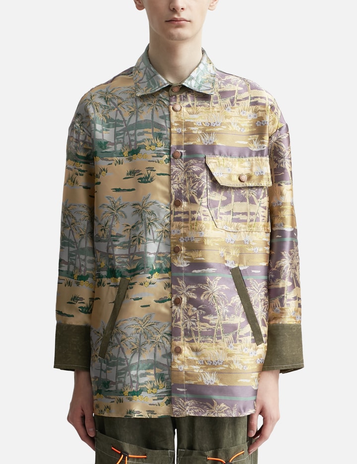 Unisex Contrasting Vintage Tropical Overshirt Placeholder Image