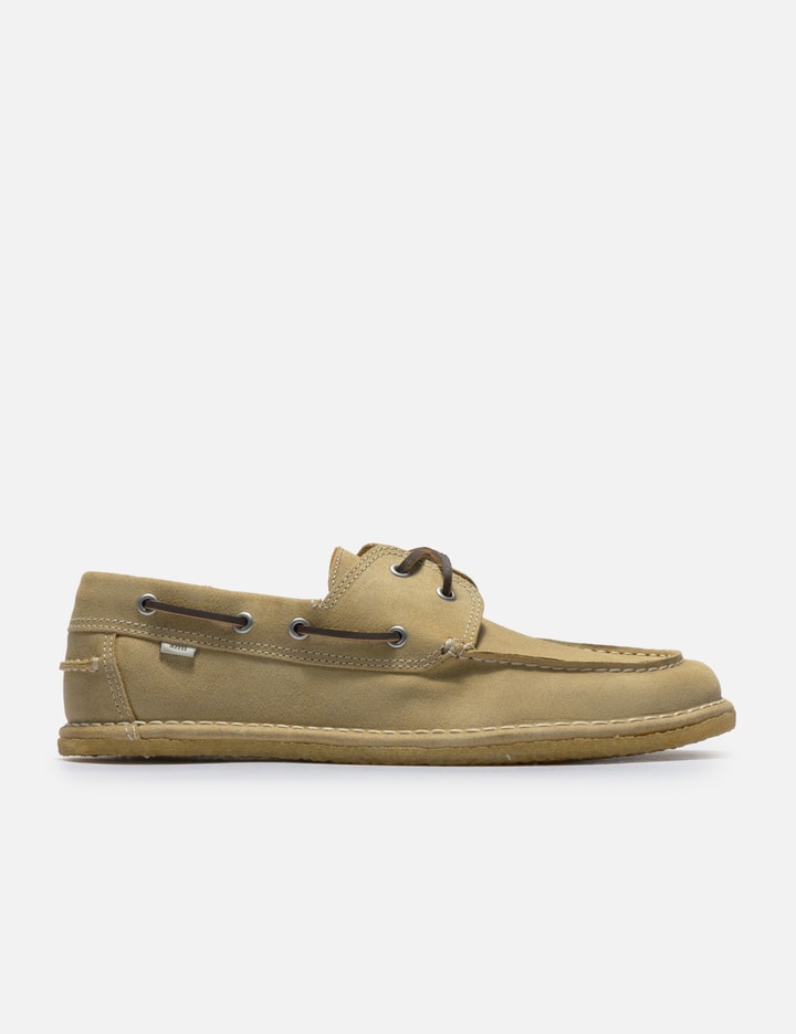 Ami Beige Cow Leather Boat Shoes