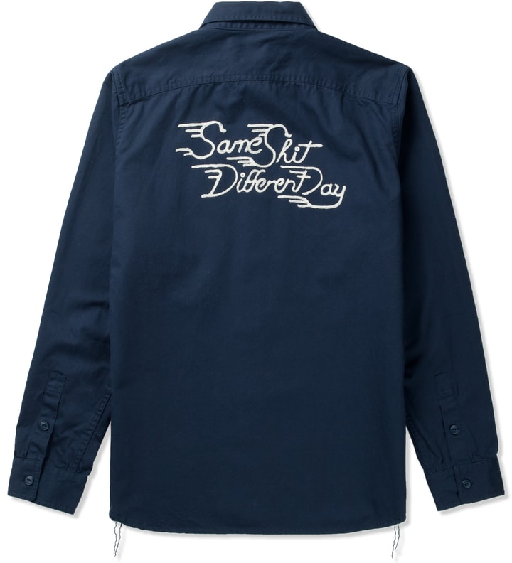 Navy SSDD Herring Bone Shirt Placeholder Image