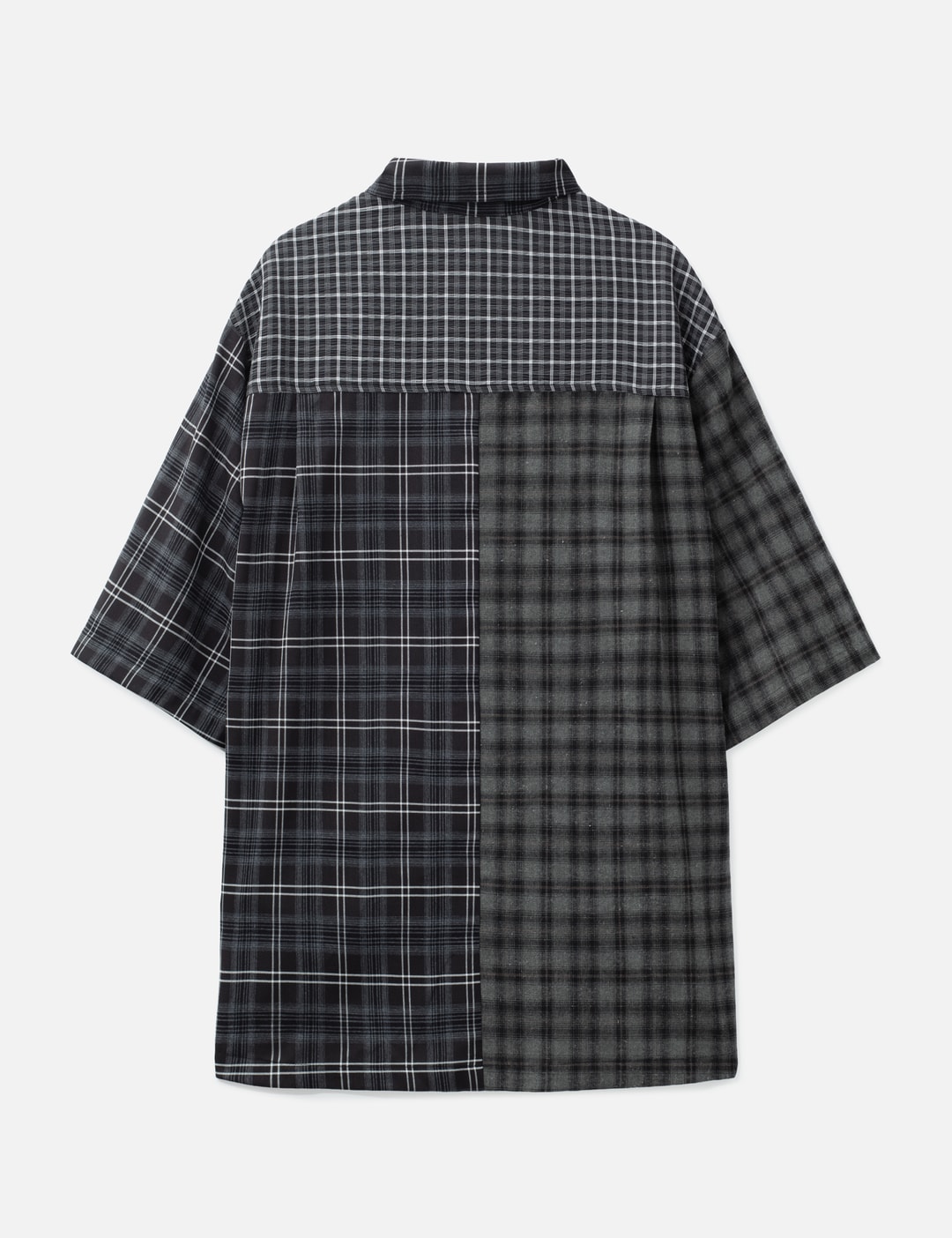 Check Mixed Short Sleeve Shirt view 9