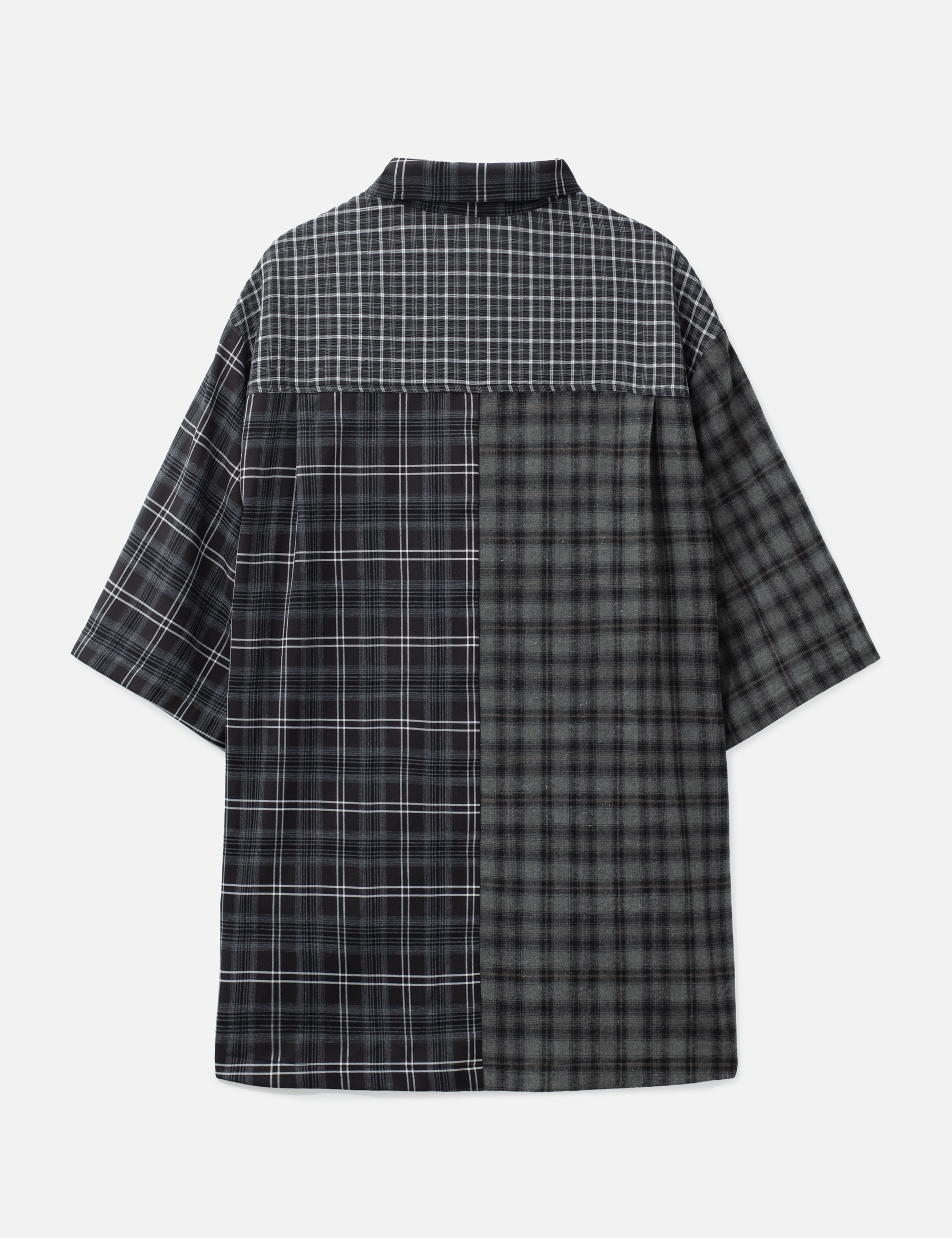 Check Mixed Short Sleeve Shirt view 17