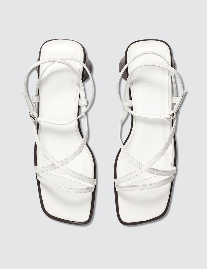 Yumi White Leather Sandals Placeholder Image