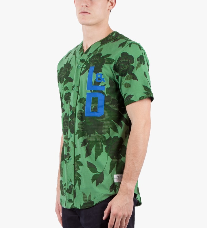 Green Upper West Baseball Jersey Placeholder Image