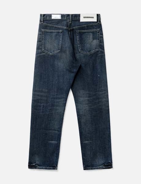 NEIGHBORHOOD Washed Denim DP Basic Pants - 日本製インディゴデニム 