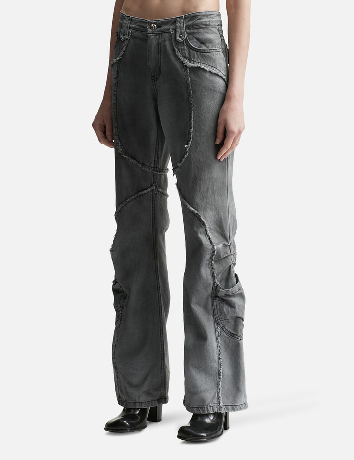 SHIRRING CUT-OFF BOOTS CUT PANTS Placeholder Image