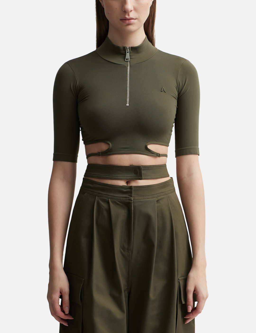 SCULPTING JERSEY CUT-OUT TOP view 6