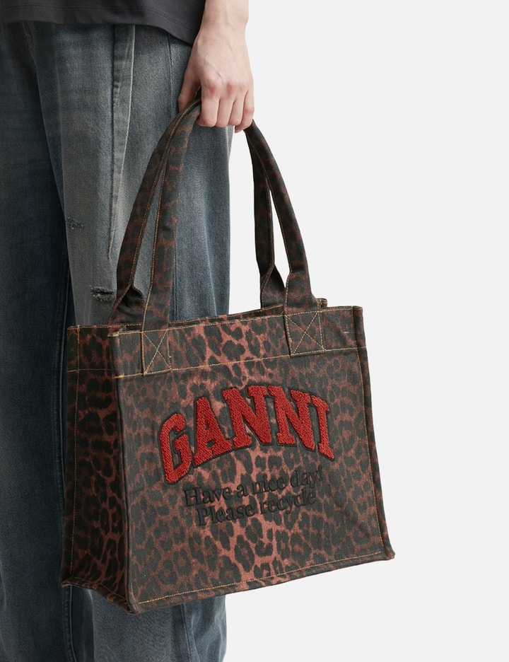 Red Leopard Print Canvas Tote Bag Placeholder Image