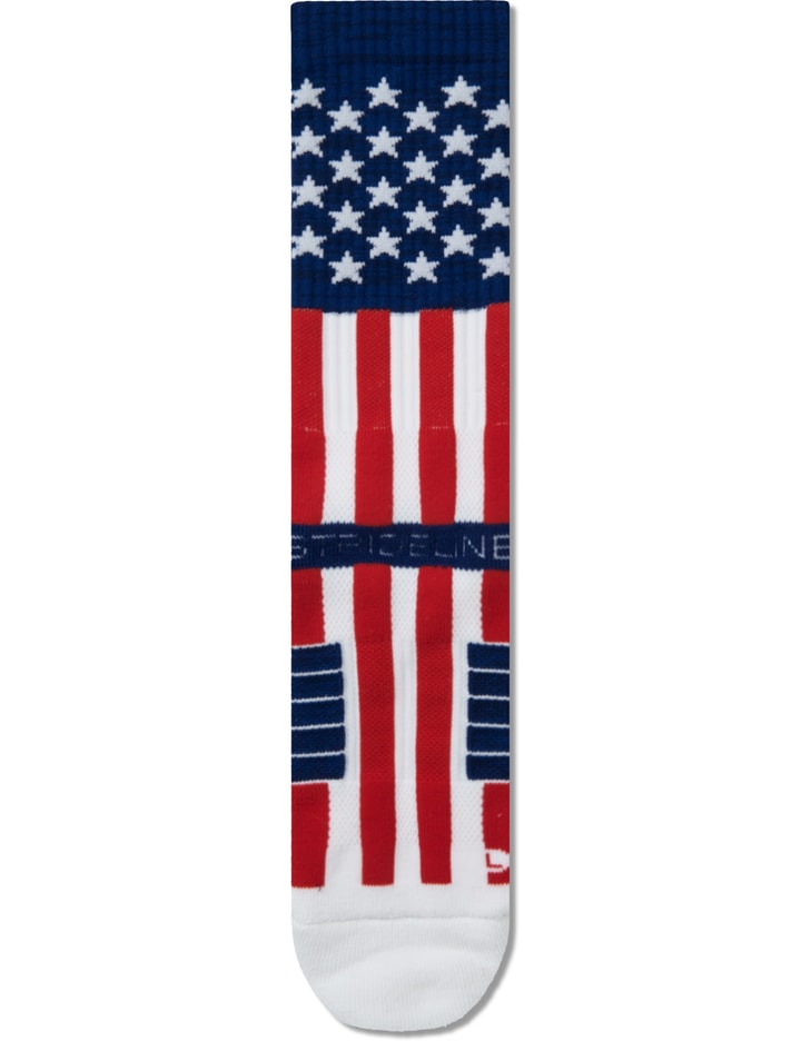 Red/white/blue Uncle Sam Strapped Fit 2.0 Socks Placeholder Image