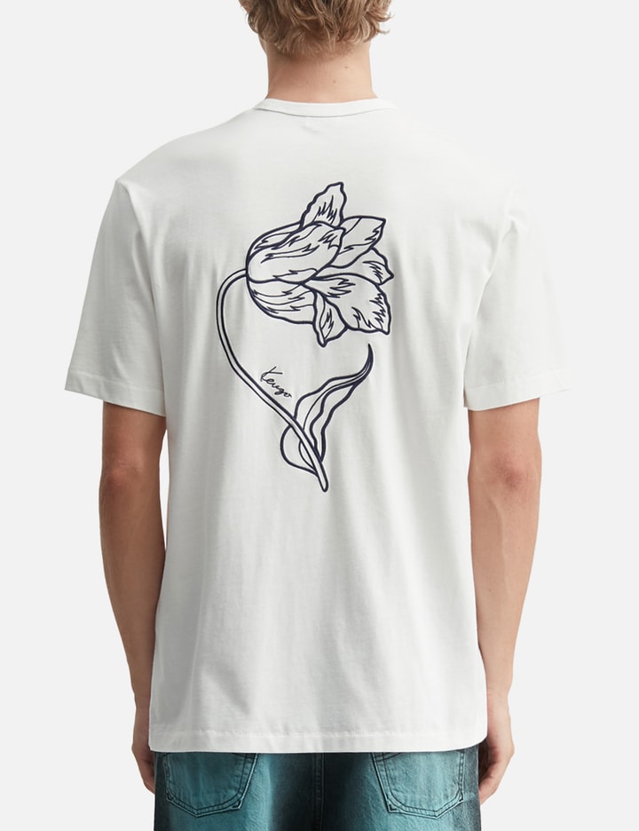 'KENZO Tulip' Embroidered T-Shirt view 4