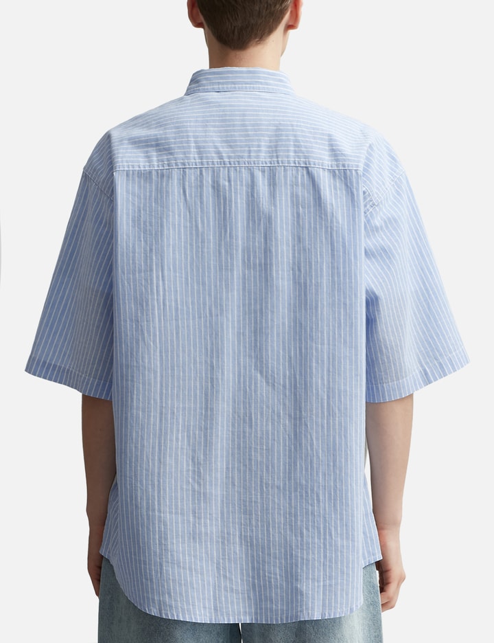 Shop Perks And Mini Cadence Boxy Short Sleeve Shirt In Blue