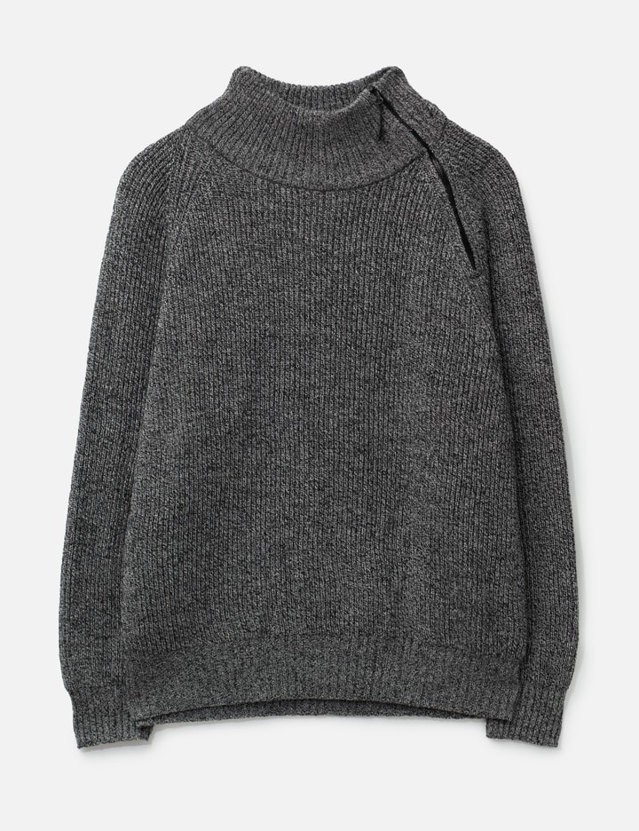 CLESSTE Zipper Collar Pullover Knit