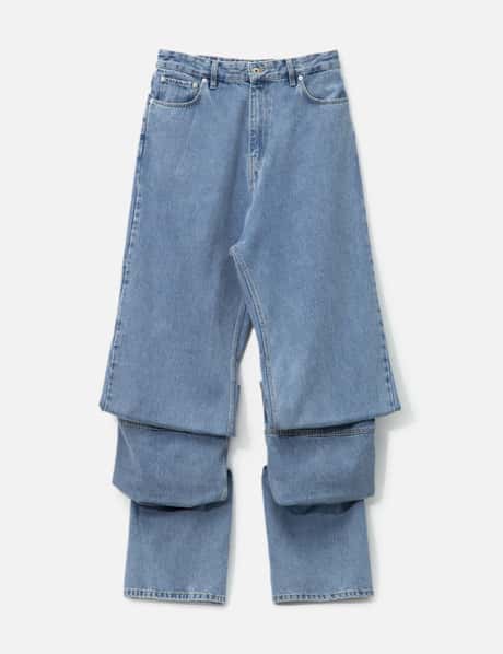 Y/PROJECT Evergreen Draped Cuff Jeans