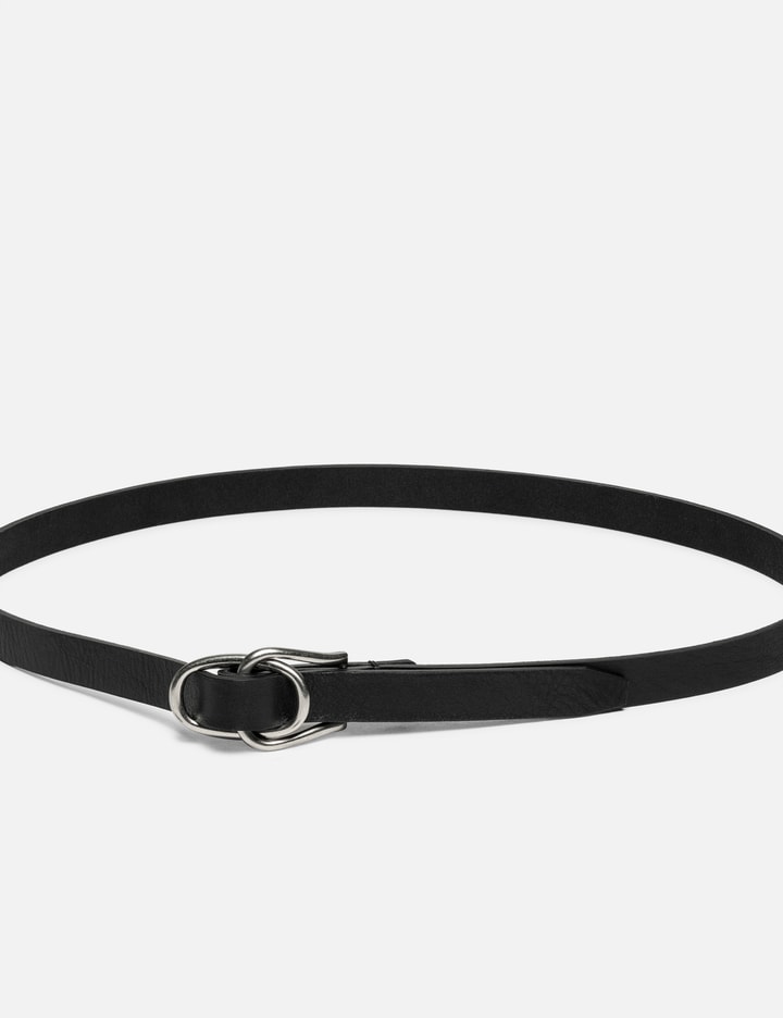 Yoke Double Buckle Leather Belt