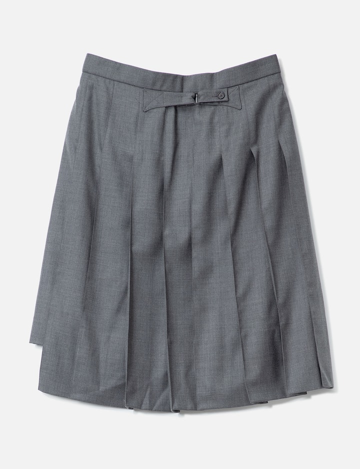 Pleated High-Low Hem Skirt Placeholder Image