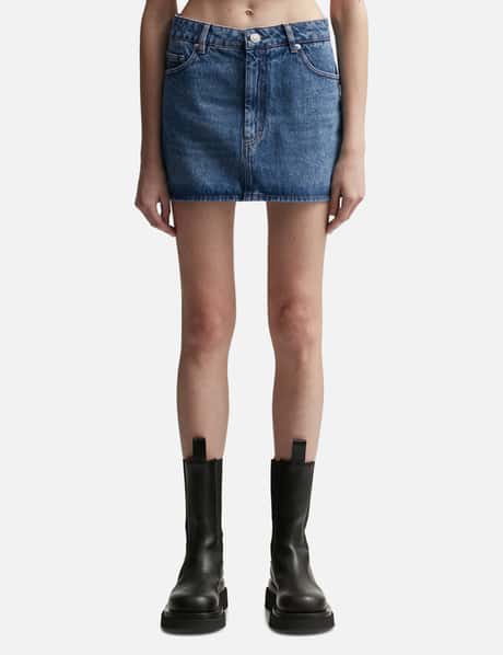 Ami Denim Mini Skirt