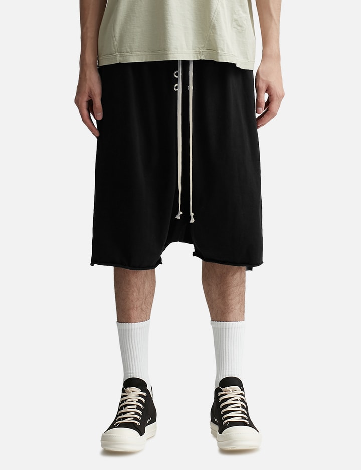 Rick Owens Drkshdw Gimp Drawstring Pod Shorts In Black