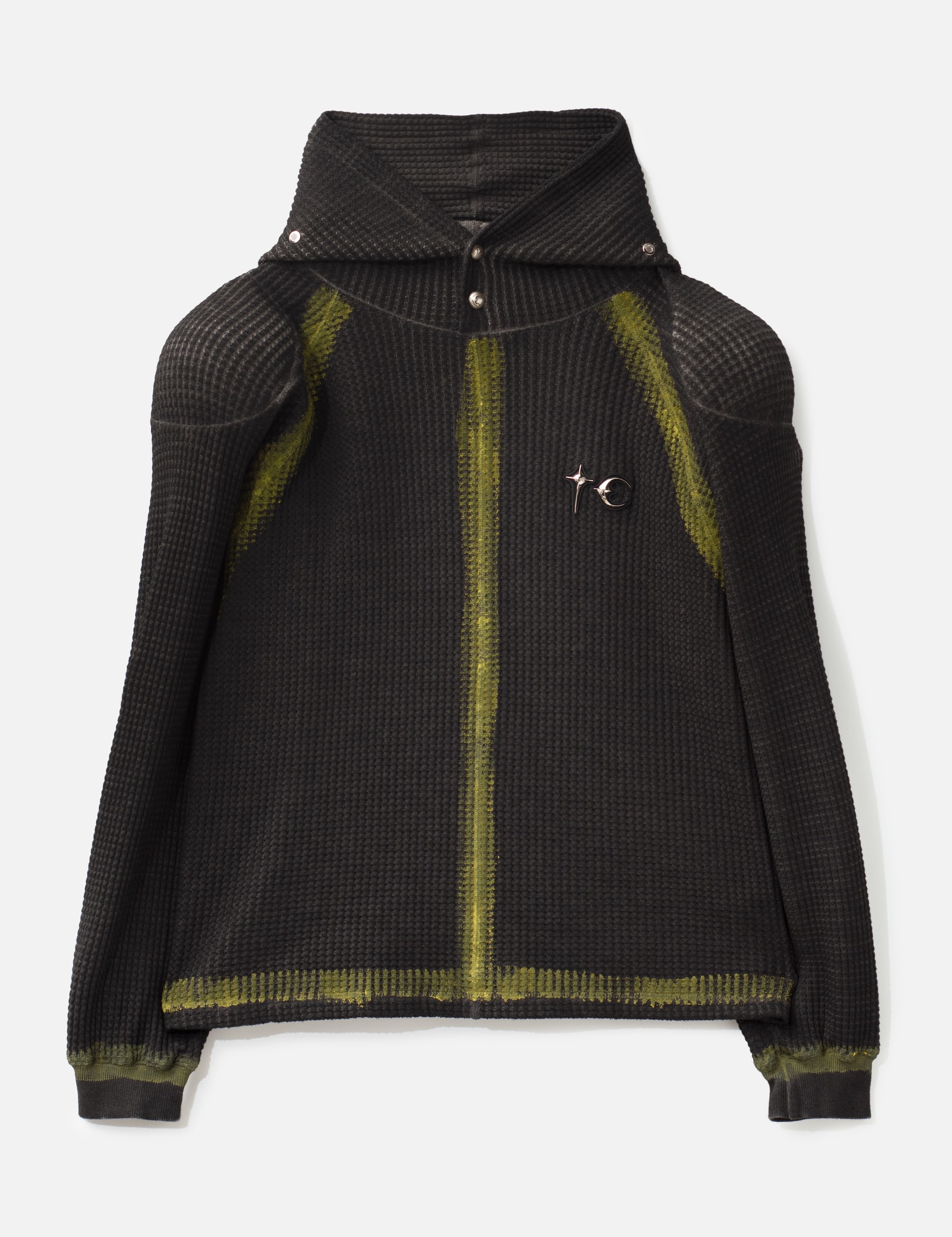 Bulk Shoulder Painted Line Waffle Hoodie view 16
