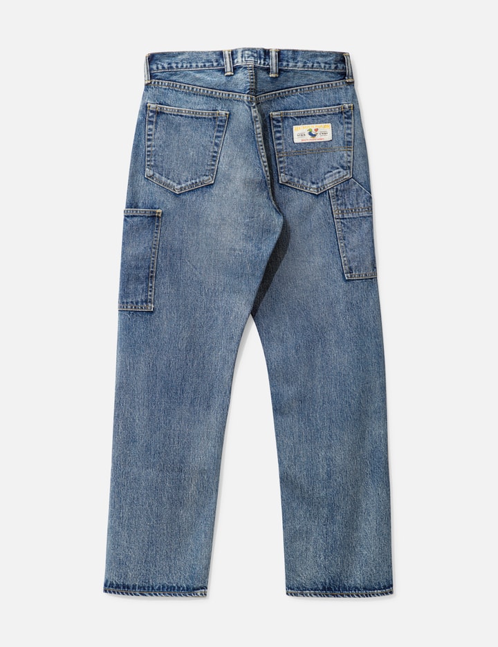 Shop Human Made Straight Denim Pants In Blue