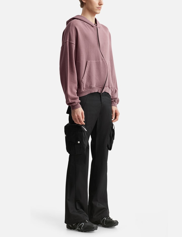 Curved Zip-Up Round Hem Hoodie Placeholder Image