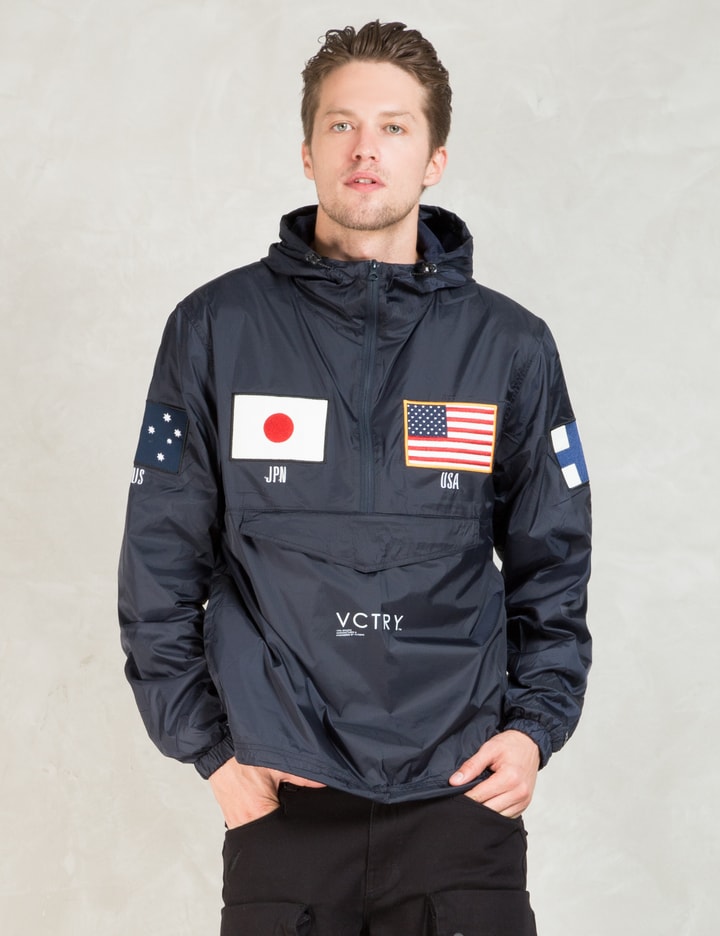 Navy Global Games Nylon Pullover Placeholder Image