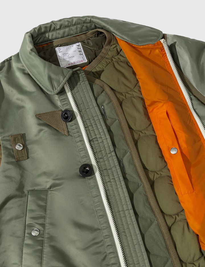 Nylon Twill Mix Blouson Jacket Placeholder Image