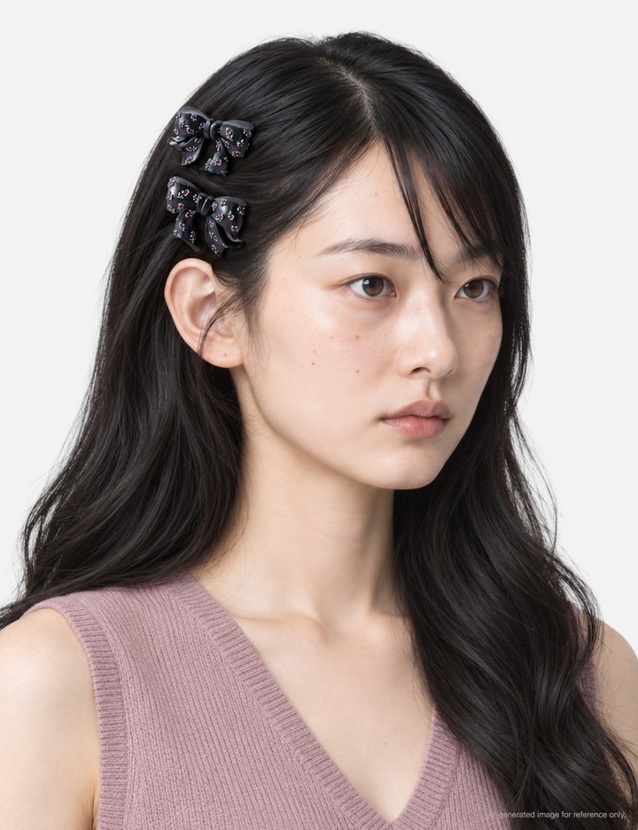 YVMIN SHUSHU/TONG × YVMIN Floral Bowknot Resin Hair Clip
