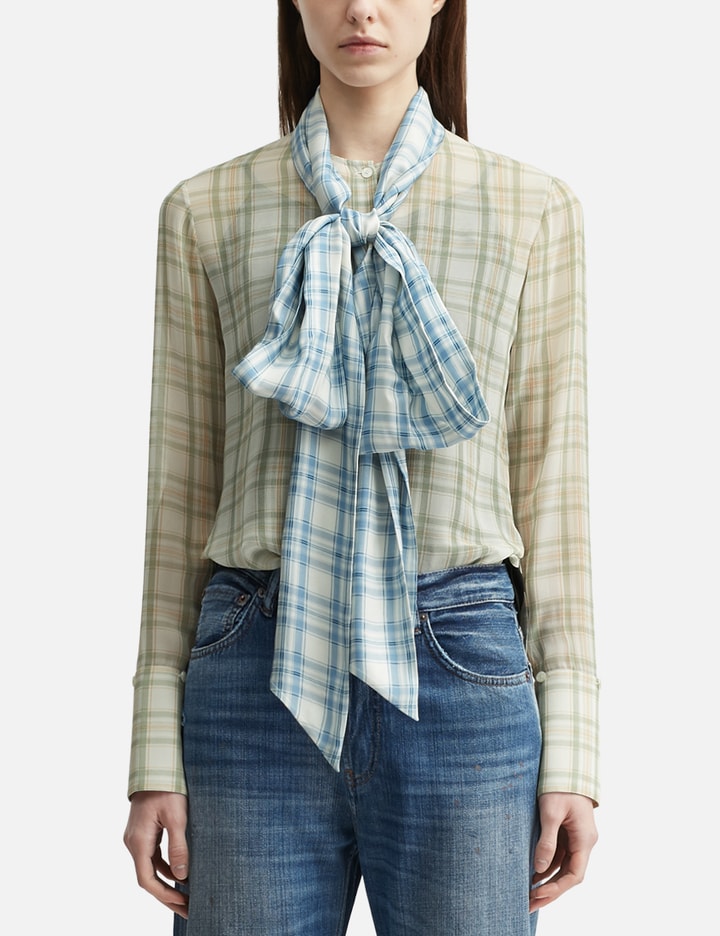 Acne Studios Silk Blouse With Scarf