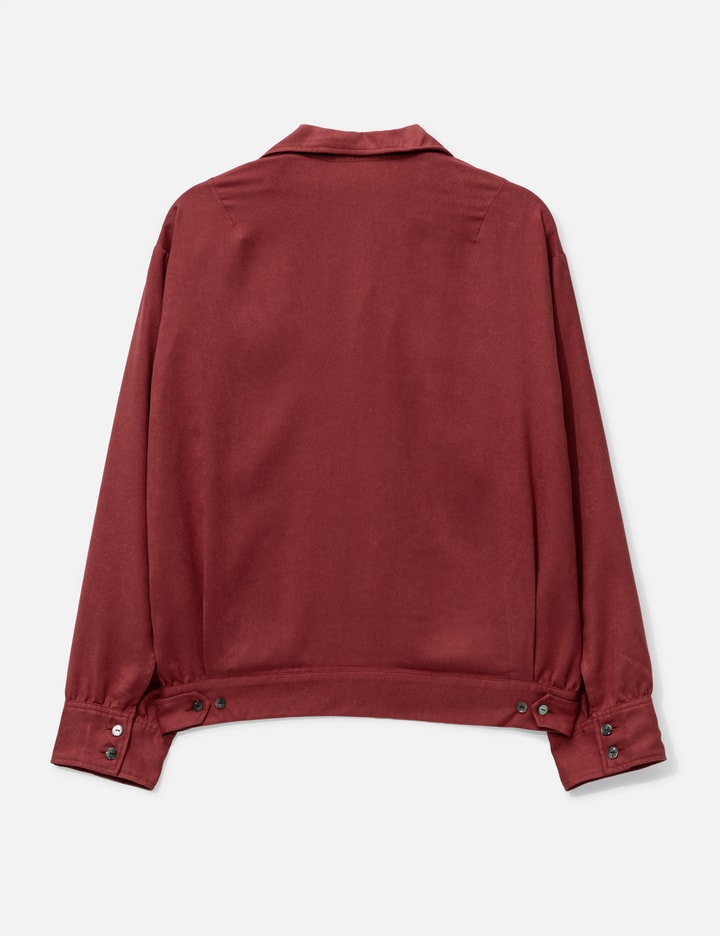 ANCELLM Vegan Suede Open Collar Shirt