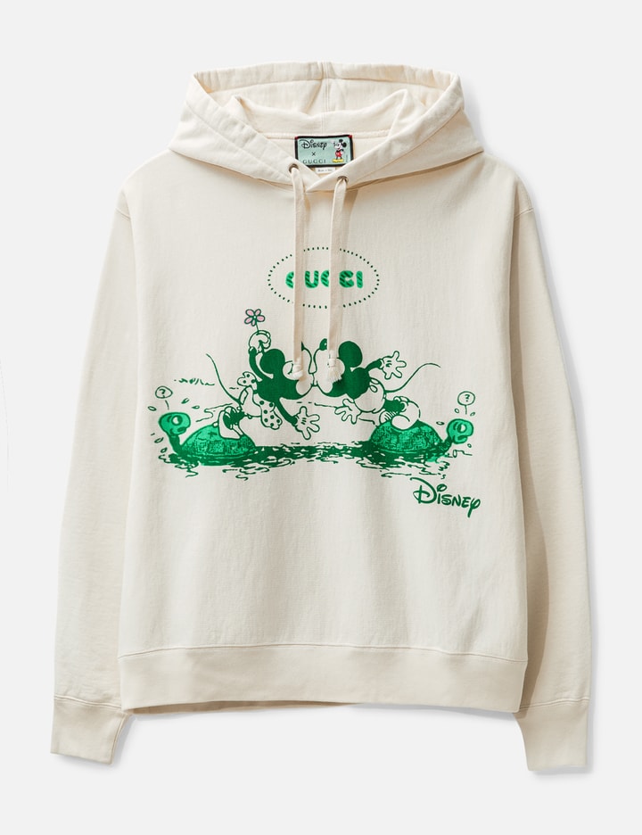 Gucci X Disney Mickey Mouse Hoodie In Green