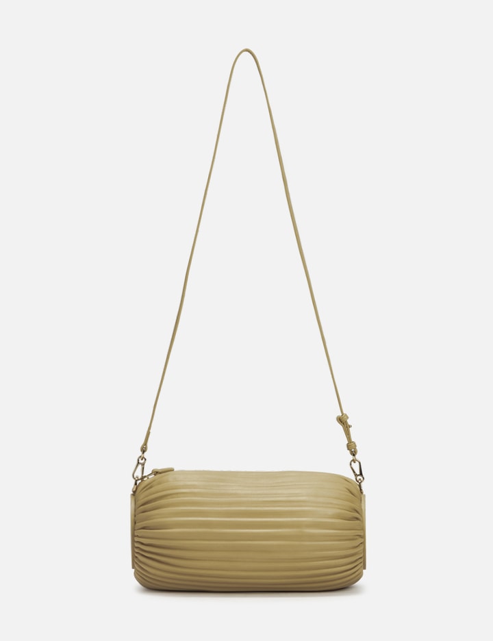 Bracelet Pouch in pleated nappa Dark Butter - LOEWE