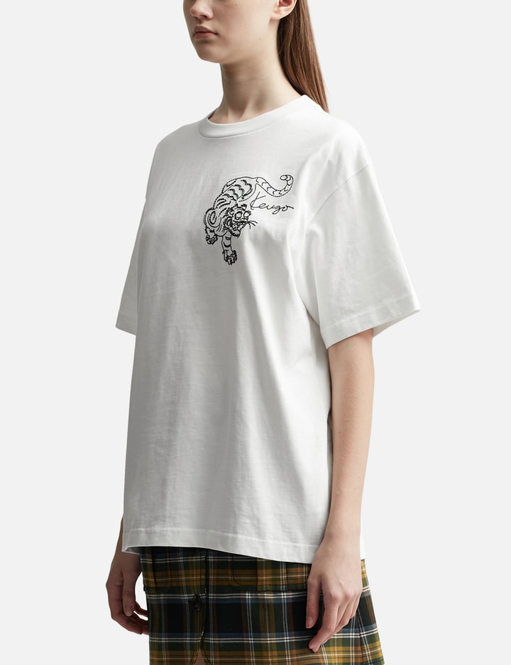 'Kenzo Star Tiger' Oversized Embroidered T-shirt Placeholder Image