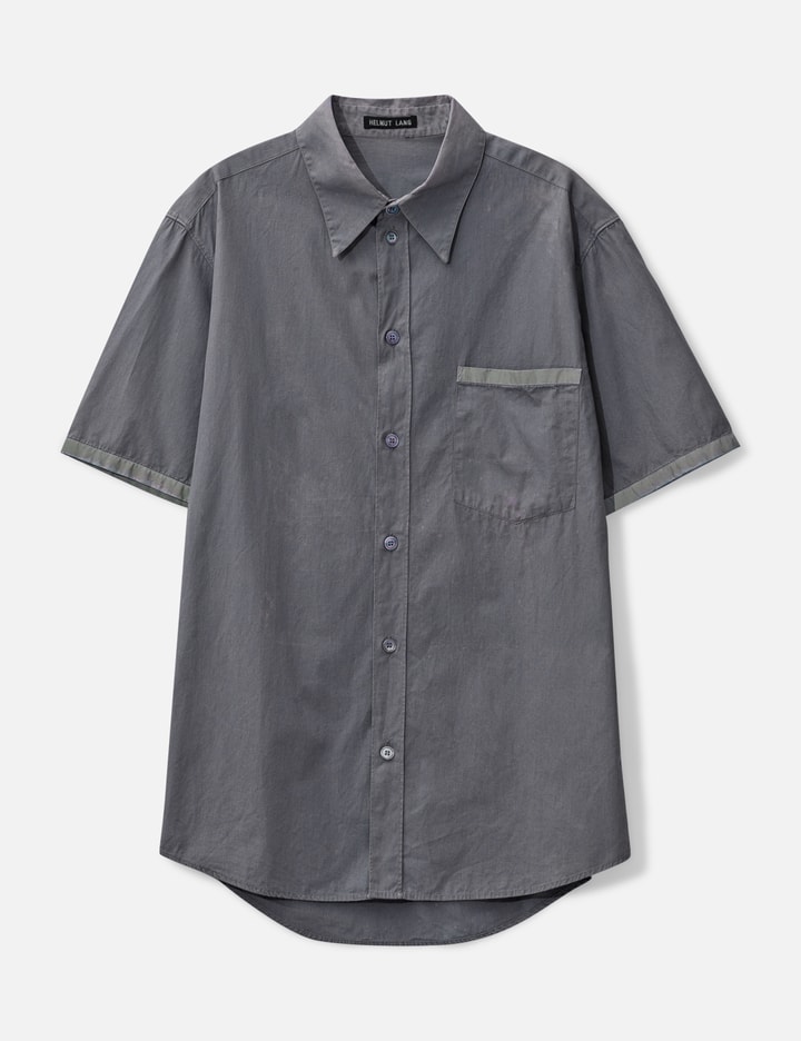 Helmut Lang Reflective Tapping Shirt In Gray