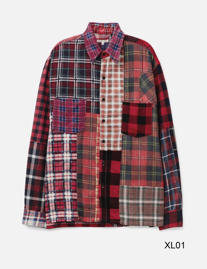 Straight Hem Flannel Shirt Placeholder Image