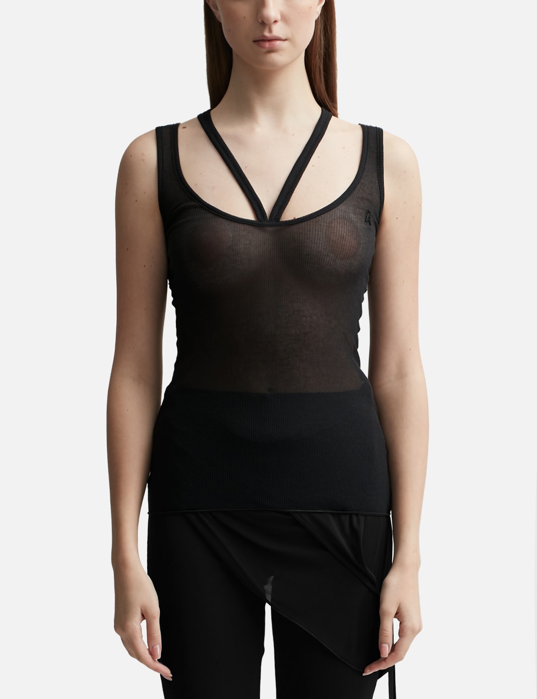 모스키노 로고 자수 탱크 탑 A89050245 TP434227847, image size:1080x1404