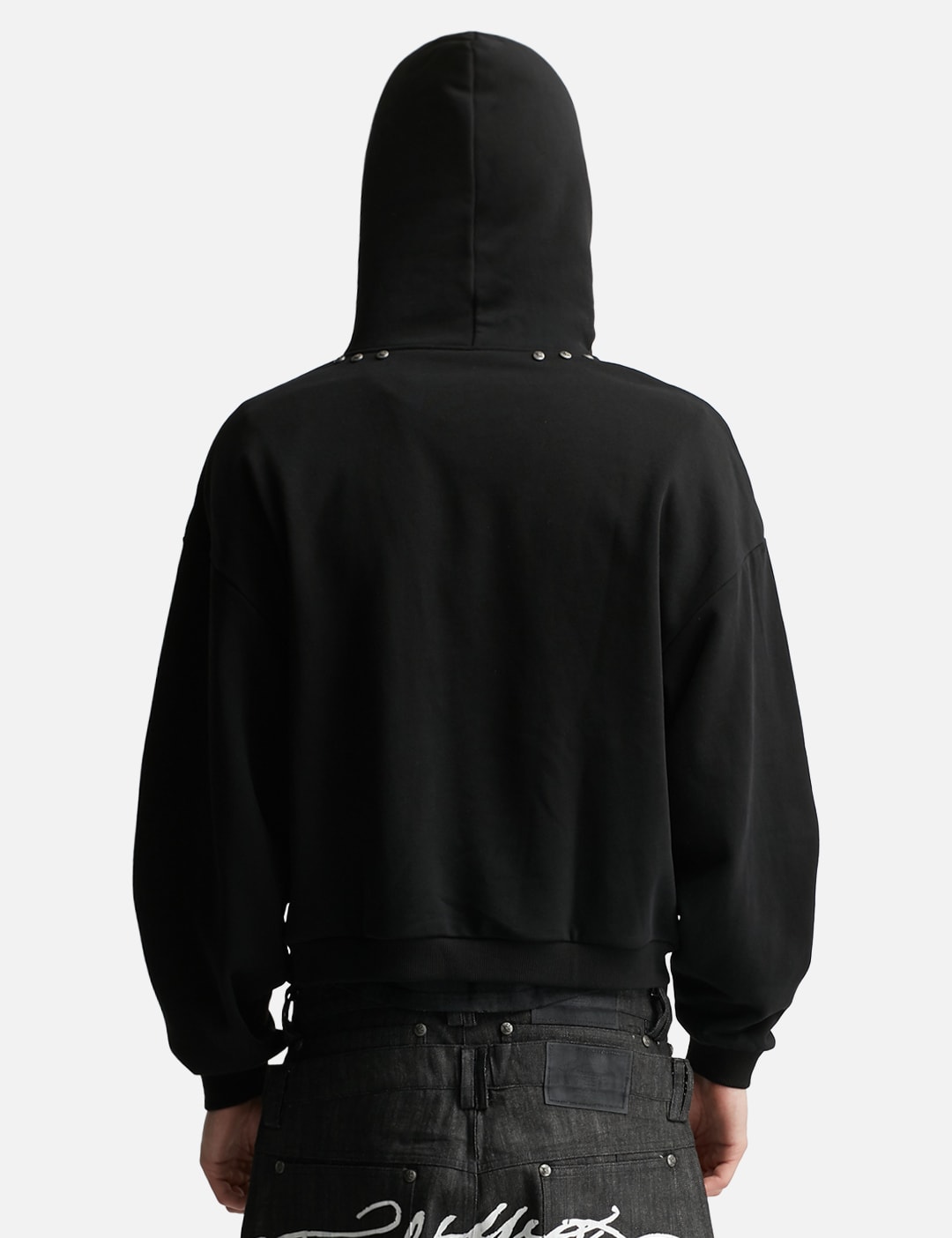 "Andy" Black Studded Hoodie view 19