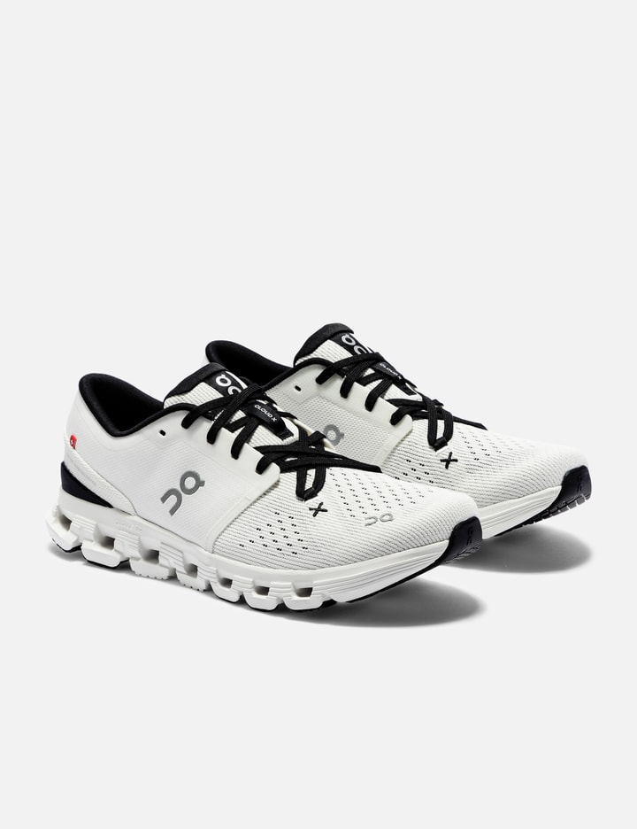 On Cloud X 4 Rubber-trimmed Mesh Running Sneakers In White